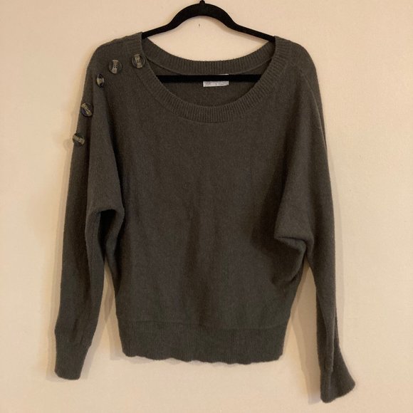 POOF APPAREL SWEATER WITH BUTTONS - Picture 1 of 3